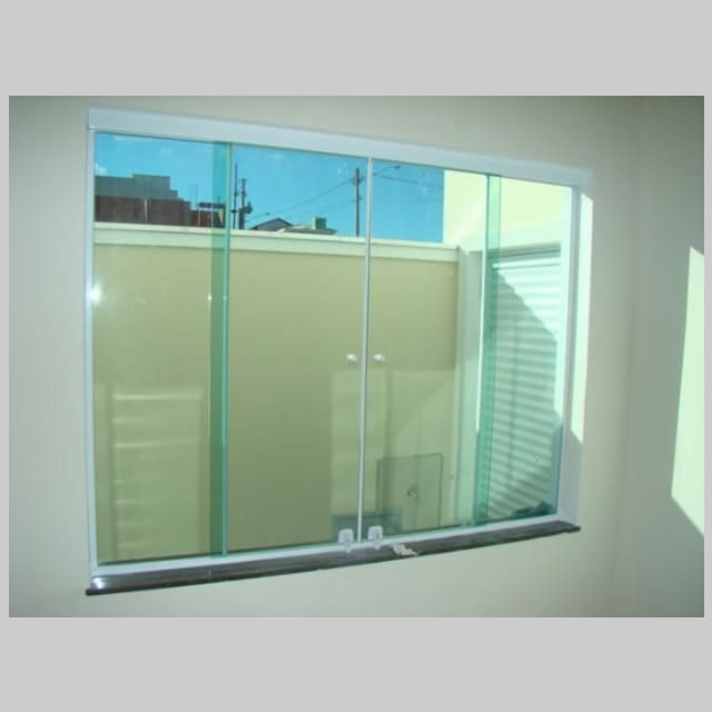 portas de vidro temperada